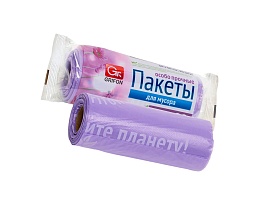 Мешки для мусора 35 л, ароматизированные, сиреневые, в рулоне 20 шт., ПНД, 12 мкм, 560х530 мм, GRIFON Полевые Цветы, 100-034 в Армавире Мешки для мусора 35 л, ароматизированные, сиреневые, в рулоне 20 шт., ПНД, 12 мкм, 560х530 мм, GRIFON Полевые Цветы, 100-034 в Армавире