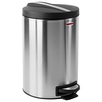 Ведро-контейнер для мусора (урна) с педалью LAIMA Modern, 12 л, матовое, нержавеющая сталь, со съемным внутренним ведром в Армавире
