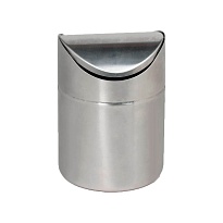 Урна для мусора 1,2 л настольная, с качающейся крышкой, нержавеющая сталь, матовая в Армавире