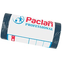 Мешки для мусора 35 л, черный, в рулоне 50 шт., ПНД, 6,2 мкм, 600х500 мм, PACLAN Professional, 604077 в Армавире