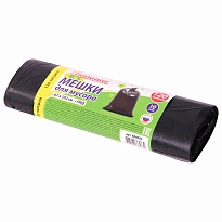 Мешки для мусора 120 л, черные, в рулоне 10 шт., ПНД, 11 мкм, 1020х670 мм, Любаша, 608093 в Армавире Мешки для мусора 120 л, черные, в рулоне 10 шт., ПНД, 11 мкм, 1020х670 мм, Любаша, 608093 в Армавире