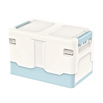 Ящик пластиковый складной белый, дно голубое, 370х240х240 мм в Армавире Ящик пластиковый складной белый, дно голубое, 370х240х240 мм в Армавире