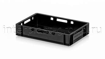 Ящик для мяса и колбасных изделий Е-1 черный в Армавире Ящик для мяса и колбасных изделий Е-1 черный в Армавире