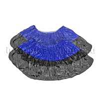 Бахилы сине-черные 1000 шт (500 пар), 54 мкм, двойная подошва, с одной резинкой, Прочные+ в Армавире