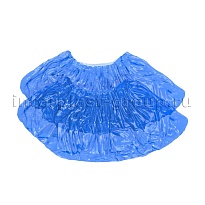 Бахилы голубые 2000 шт (1000 пар), 16 мкм, однослойные, с одной резинкой, Эконом в Армавире