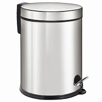 Ведро-контейнер для мусора урна с педалью LAIMA Classic Plus, 12 л, зеркальное в Армавире
