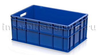 Ящик для молока, мяса, овощей и фруктов сплошной синий в Армавире Ящик для молока, мяса, овощей и фруктов сплошной синий в Армавире